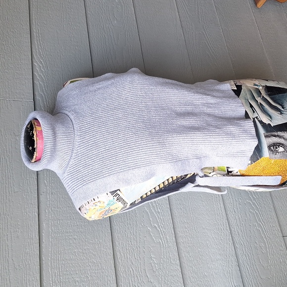 Athleta double time silk cotton blend sweater vest with adjustable side ties S - Picture 2 of 9